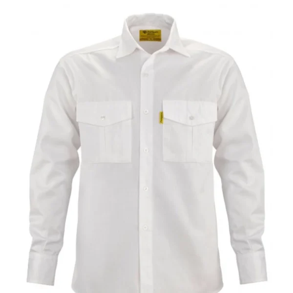 Camisa de trabajo Pampero blanca resistente para uniforme profesional