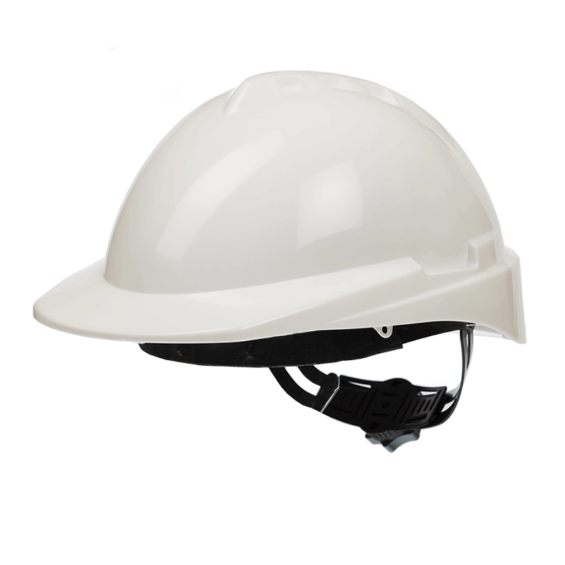 Casco de seguridad industrial blanco para protección laboral