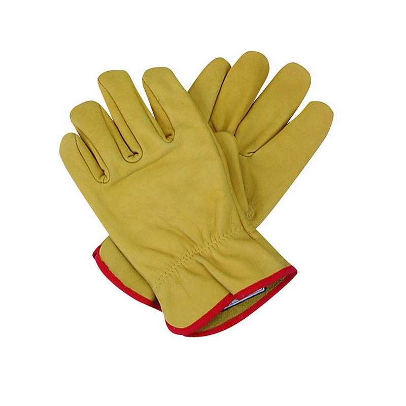 Par de guantes Vaqueta Medio Paseo de cuero para trabajo y protección
