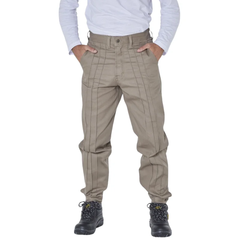 Bombacha de campo alforzada beige Pampero tradicional para equitación