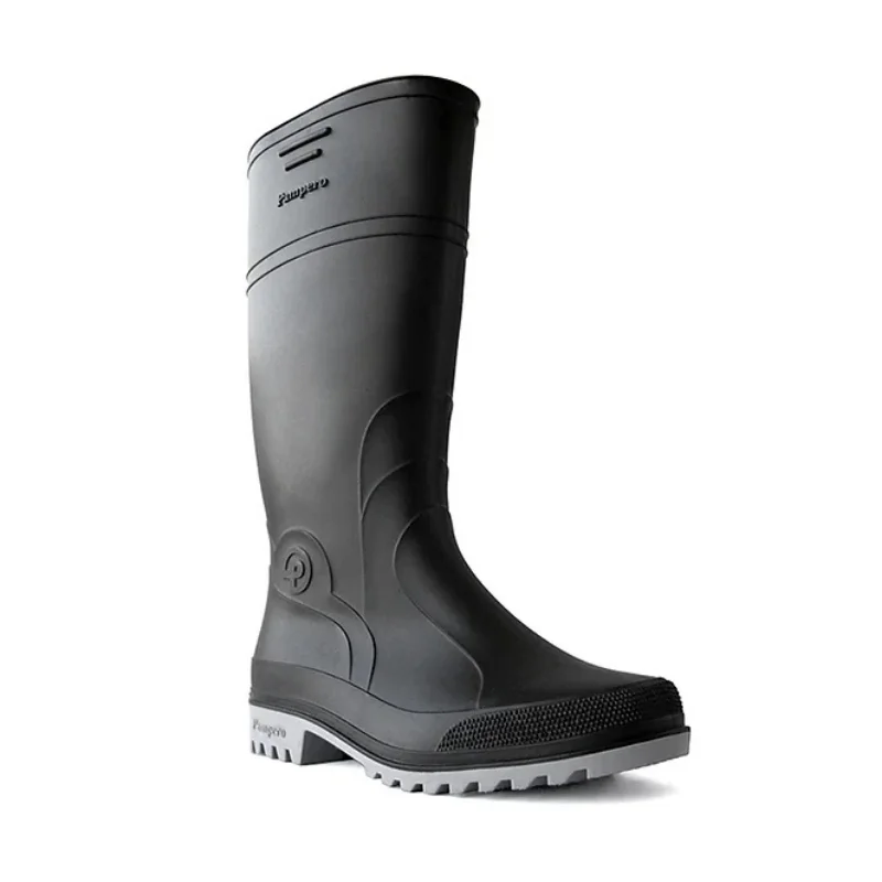 Bota Jobmaster Pampero de cuero negro resistente para trabajo pesado