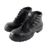 Botin Frances Ombu de cuero negro clásico para trabajo industrial