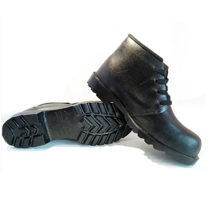 Botín PVC económico negro, calzado impermeable funcional