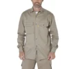 Camisa de trabajo Pampero beige resistente para uniforme profesional