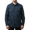 Camisa de trabajo azul marino para uniforme profesional
