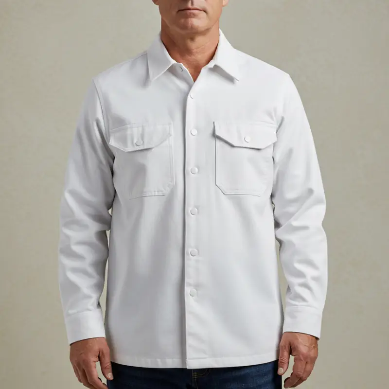 Camisa de trabajo Oxytone blanca para uniforme profesional