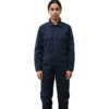 Mameluco de trabajo azul marino enterizo resistente para uniforme