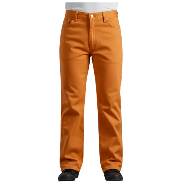 Pantalón de trabajo liso naranja de alta visibilidad