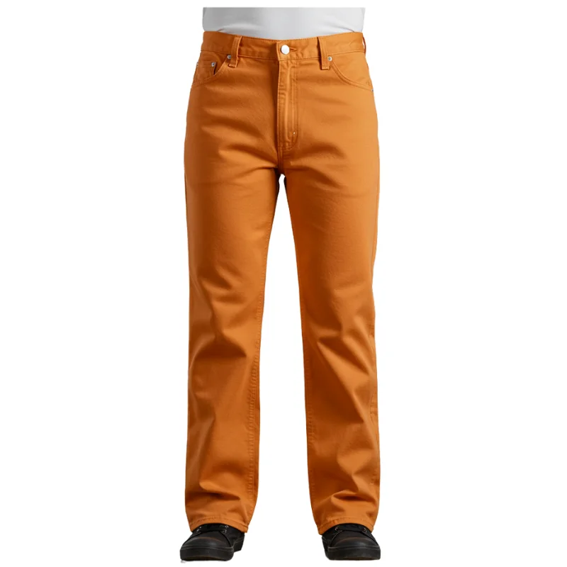 Pantalón de trabajo liso naranja de alta visibilidad