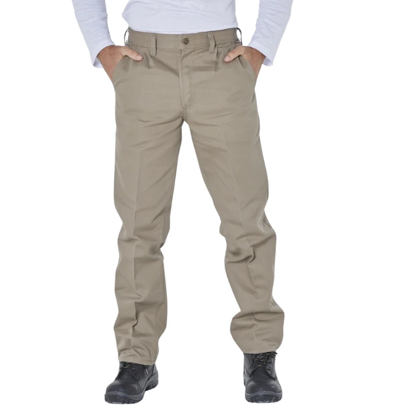 Pantalón liso Pampero beige resistente para uniforme laboral
