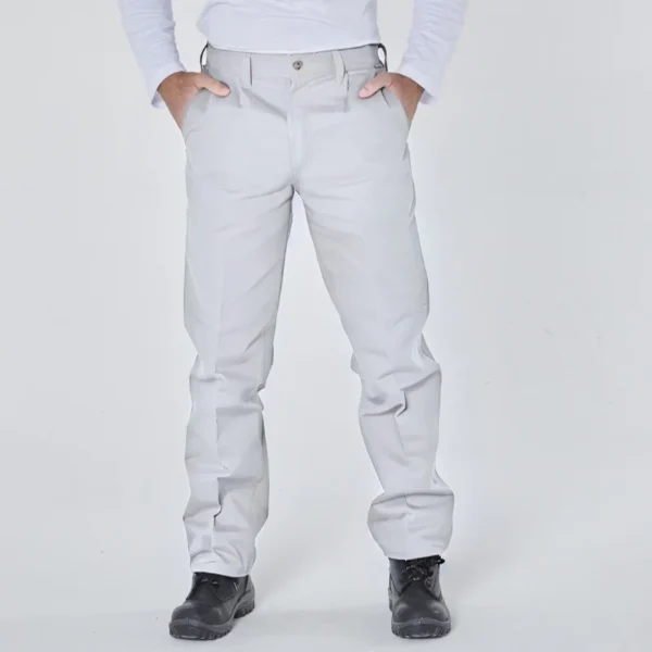 Pantalón liso Pampero blanco profesional y resistente para trabajo