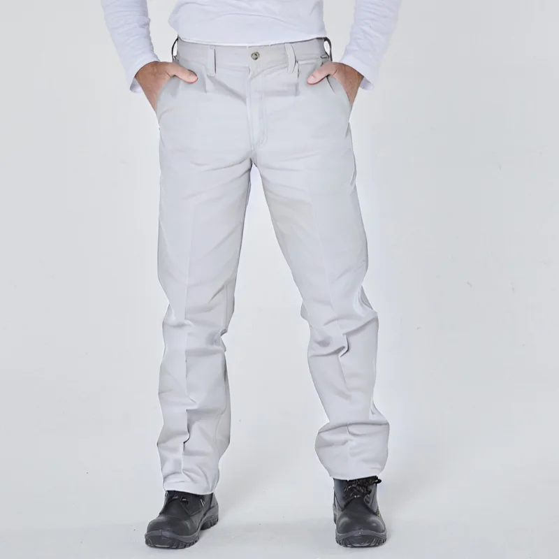Pantalón liso Pampero blanco profesional y resistente para trabajo