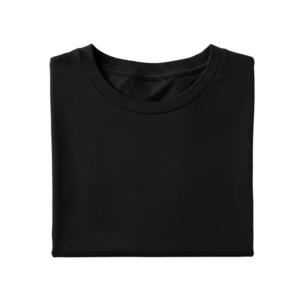 Remera económica negra básica y funcional para uso diario