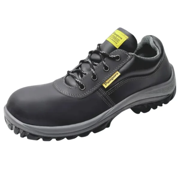 Zapato de seguridad P 609 Pampero de cuero negro resistente para trabajo
