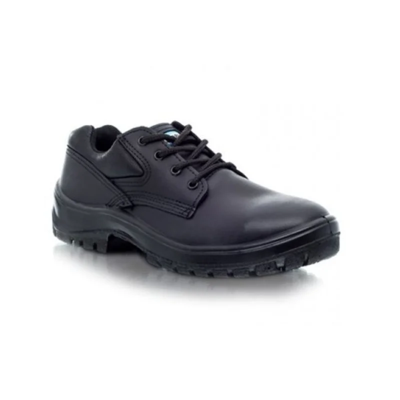 Zapato de seguridad Ombú de cuero negro resistente para trabajo