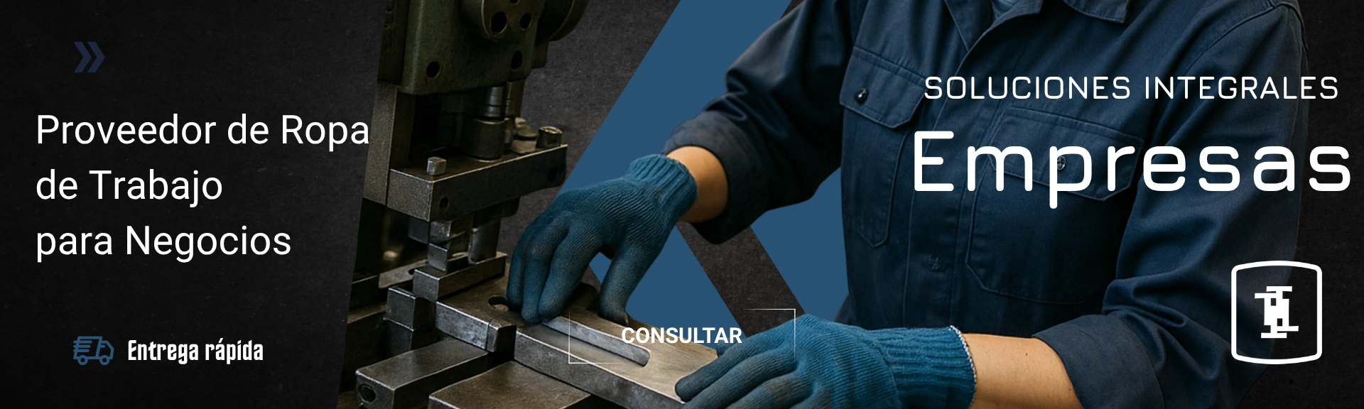 Banner secundario: Contactá a Tienda Trabajo para soluciones de indumentaria y seguridad laboral para empresas.