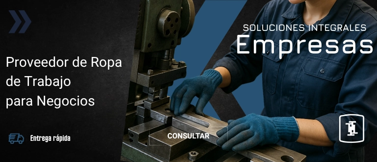 Banner móvil: Contacto para empresas. Soluciones de indumentaria laboral.