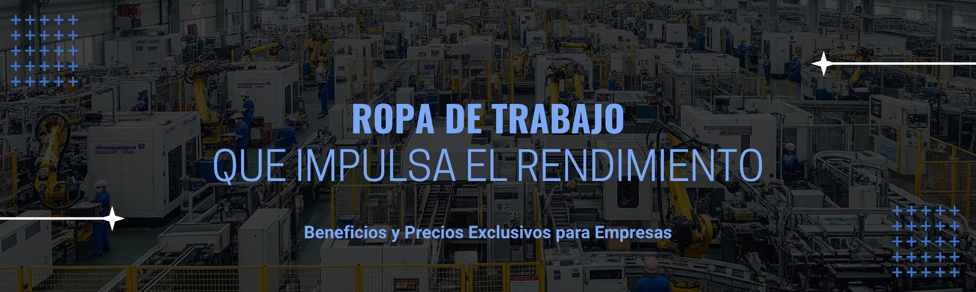 Banner principal Empresas: Soluciones integrales de ropa de trabajo y EPP para tu compañía. Vestí a tu equipo con Tienda Trabajo.