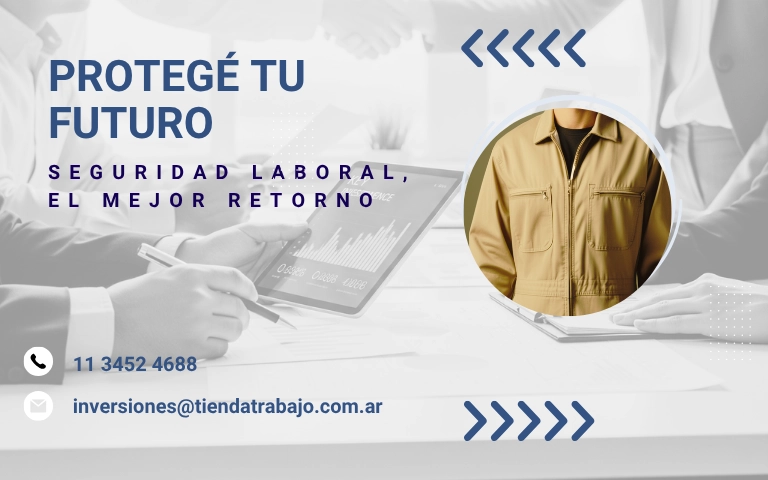 Banner móvil Inversiones: Invertí en seguridad laboral duradera. Tienda Trabajo.